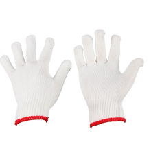 Großhandelsqualität 500g weißes Nylon gestrickte Handhandschuhe Sicherheitshandschuhe